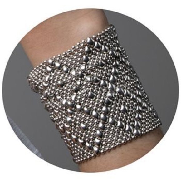 Sergio Guttierez LIQUID METAL B26 Silver Mesh Bracelet - Picture 4 of 13